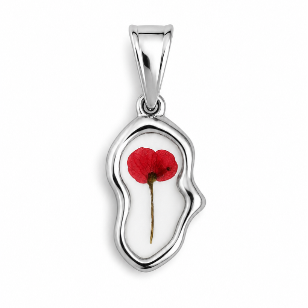 LIL BLOOM RED. silver