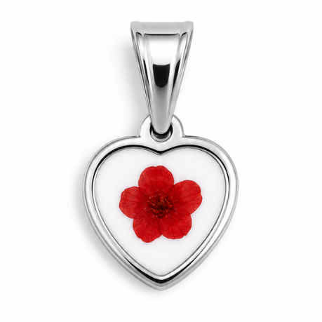 WILD FLOWER RED. silver