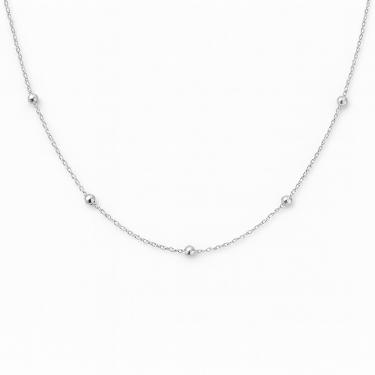 collana BUBBLE + 4 charms (silver)