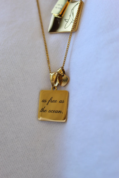 ciondolo AS FREE AS THE OCEAN.