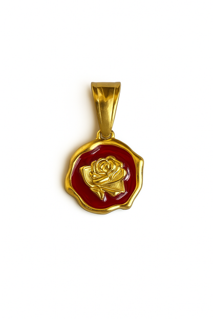 ciondolo RED ROSE.