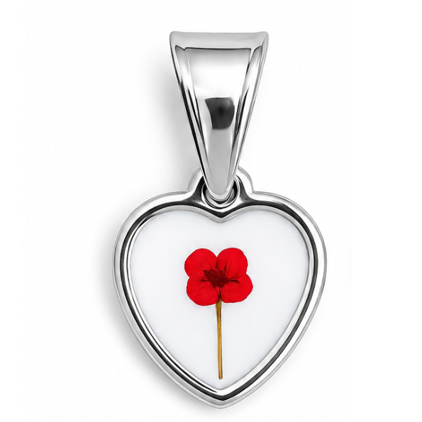 BLOOM RED. silver