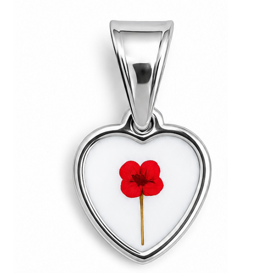 BLOOM RED. silver