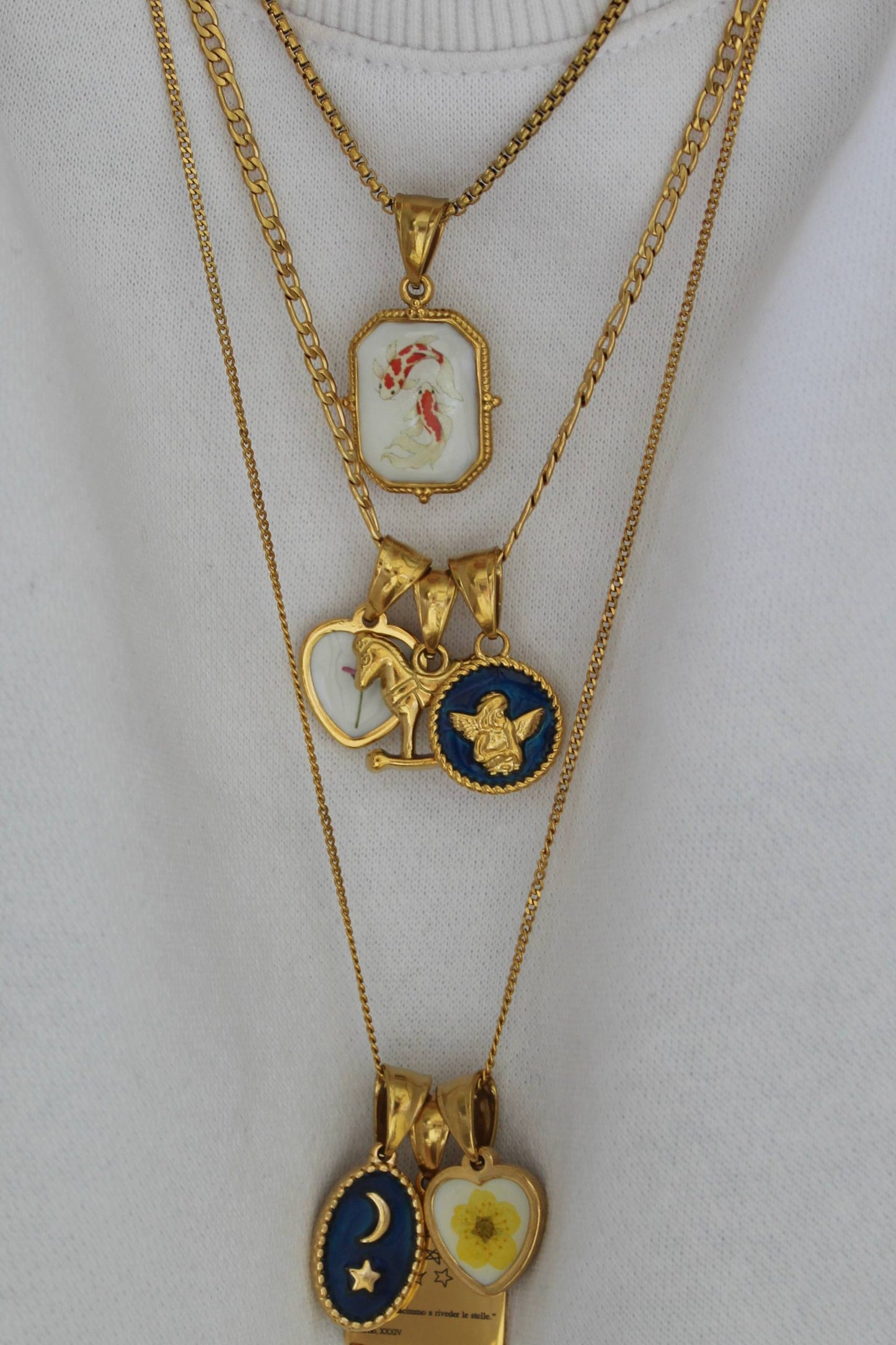 collana FLOW + 4 charms